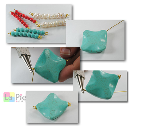 Collares de piedras paso 4